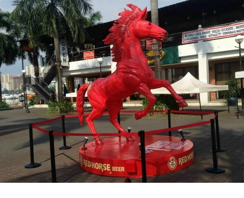 14 Foot Life Like Fiberglass Horse Statue - Custom Made