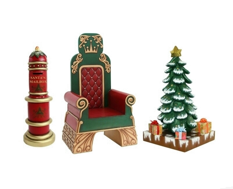 Santas Throne Santas Mailbox & Christmas Tree