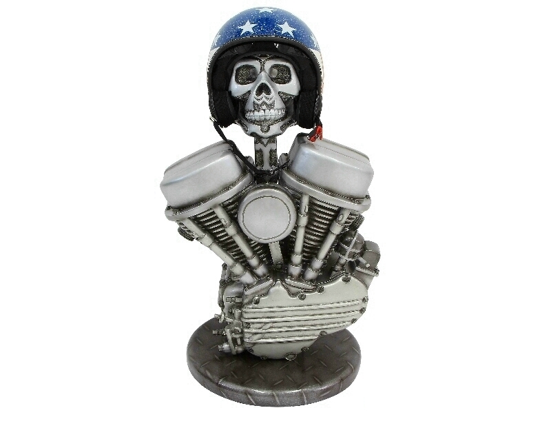 Chopper Bike V-TWIN Engine Helmet Stand